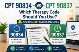 CPT 90834 vs 90837: When to Use Each Code (And Avoid Costly Coding Mistakes)